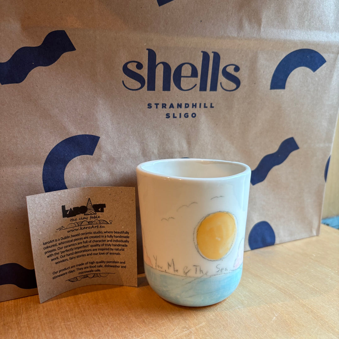 "You, Me, & the Sea" Shells Beaker