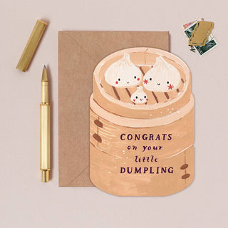 Dumpling New Baby Card | Newborn Baby Greeting Cards