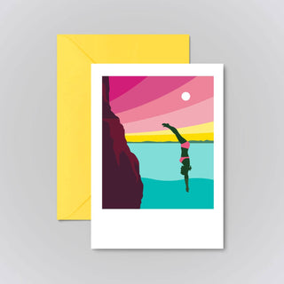 Diving Greeting Card