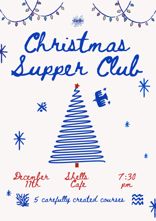 Shells Christmas Supper Club - Fri 11 DEC