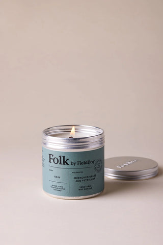 Folk by FieldDay Rain Folk Tin Candle