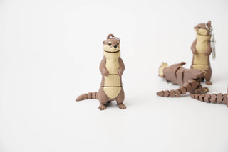 Articulated Otter Keychain Fidget Toy