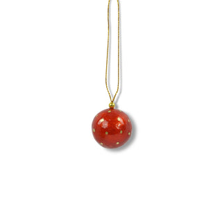 X-Mas Ball Cap Dots W.gold 3 cm: Evening Blue