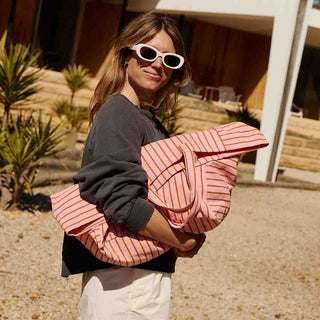 ELISA TOTE BAG TENNIS PECAN / STRAWBERRY