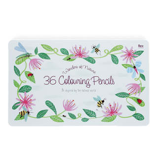 36 colouring pencils in a tin - Wonders of Nature