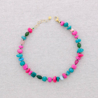 Steel Choker Beads Stones: Combined 4