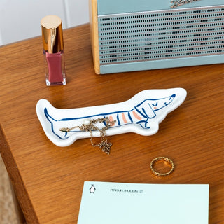 Ceramic trinket dish - Sausage dog