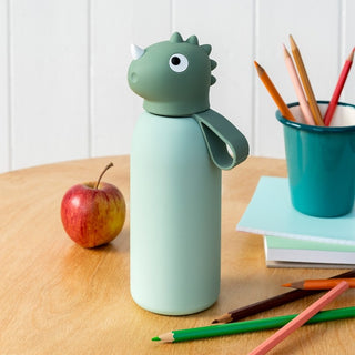 Dinosaur Children's water bottle (stainless steel, 350ml)