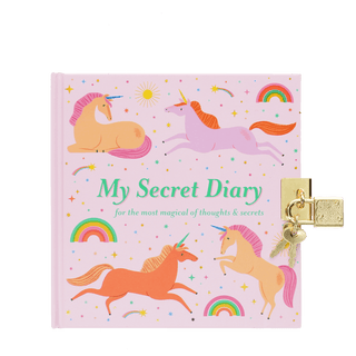 Secret diary with padlock - Unicorn