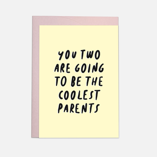 Coolest parents greeting card: Parents / Double folded