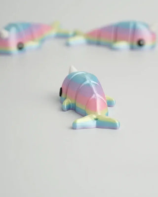 Rainbow Narwhal Articulated Fidget Toy