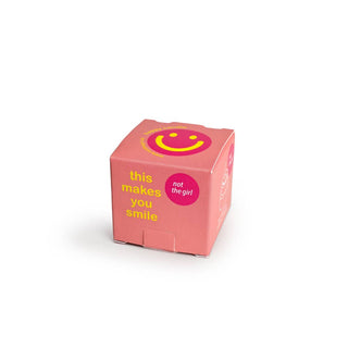 HAPPY CANDLE small neon pink / yellow