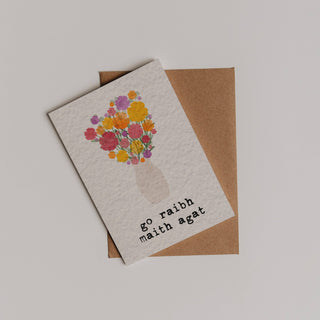 Go Raibh Maith Agat Vase Card