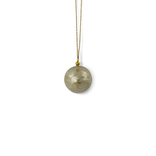 X-Mas Ball Cap Dots W.gold 3 cm: Evening Blue