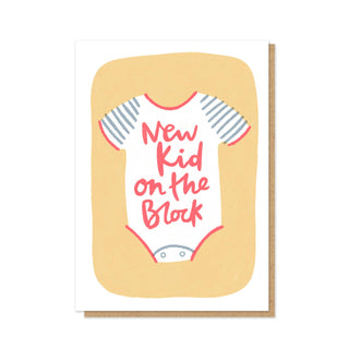 New Kid Card | New Baby Card | Letterpress Card: Celo Bags