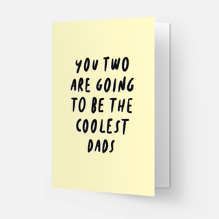 Coolest parents greeting card: Parents / Double folded