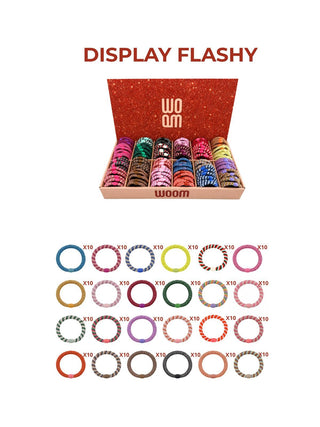 Counter Display Flashy Elastic Bracelets