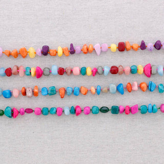 Steel Choker Beads Stones: Combined 4