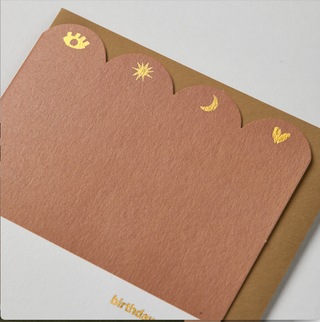 SCALLOP 'BIRTHDAY MAGIC' ROSE CARD