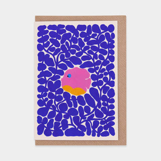 Seaweed and Fish WWF Greetings Card: UK (includes WWF-UK logo)