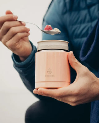 Ecoset Insulated Food Pot - Peach