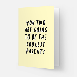 Coolest parents greeting card: Parents / Double folded