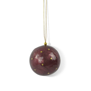 X-Mas Ball Cap Dots W.gold 6 cm: Celadon