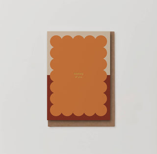 Thinking of you foiled sympathy card