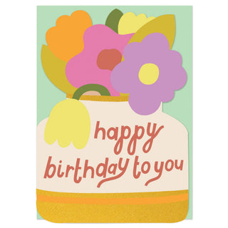 Happy Birthday - Flowers (BRS35)