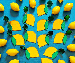 Citron earrings