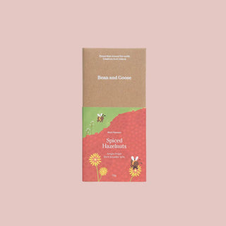 Bean & Goose 70g Chocolate Bar -Spiced Hazelnut