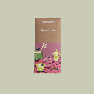 Bean & Goose 70g Chocolate Bar -Zesty Cardamom & Coffee Dark Chocolate Bar