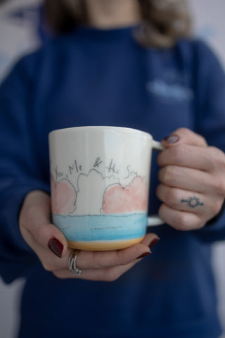 "You, Me, & the Sea" Shells Mug