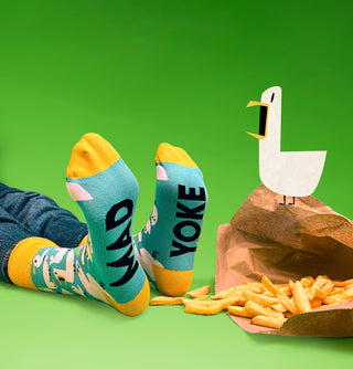 Mad Yoke Socks by Irish Socksciety