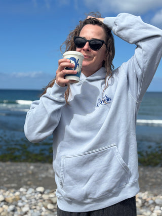 Shells Cafe Hoodie Faded Powder