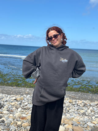 Shells Cafe Hoodie Faded Black