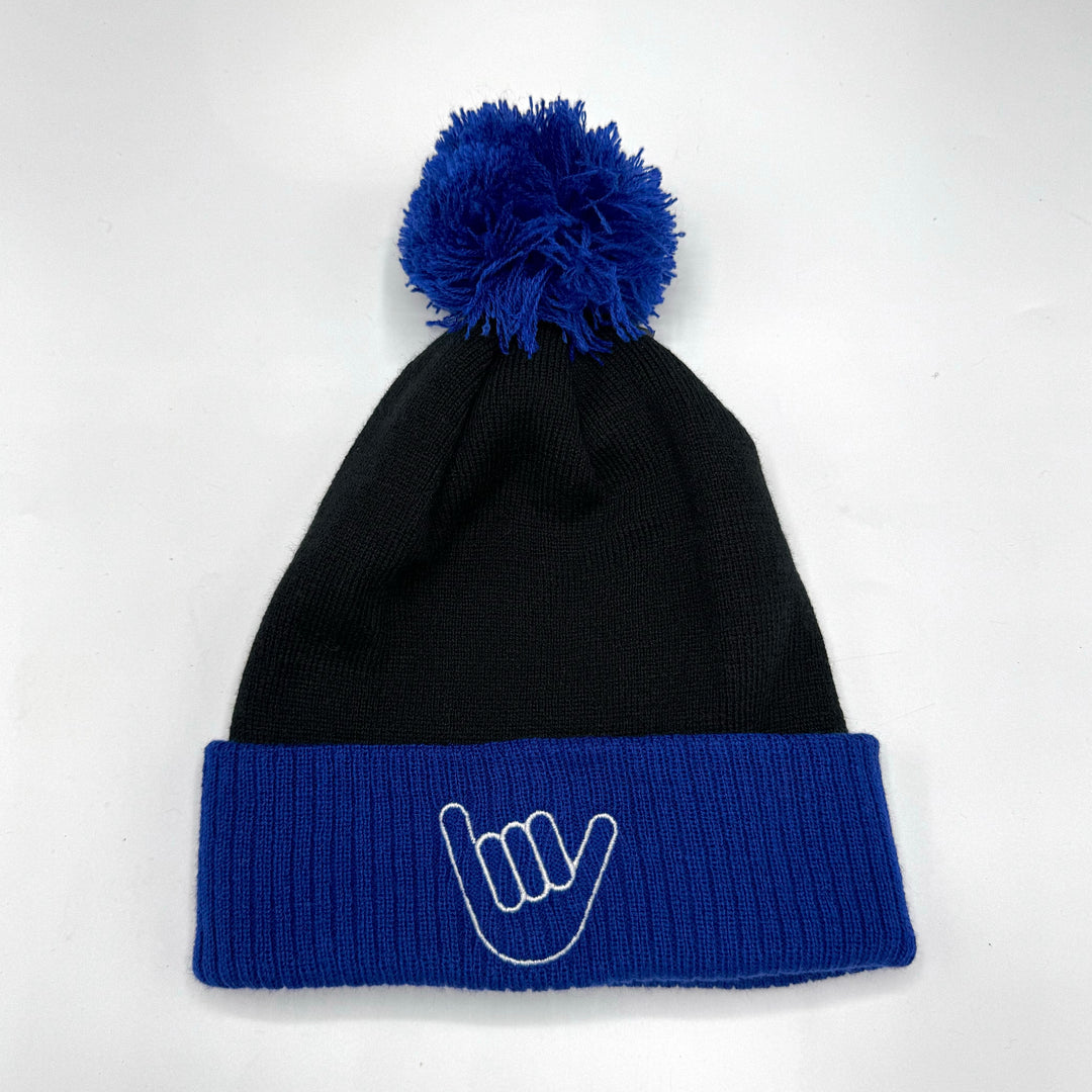 Shells Two Tone Beanie - Blue/Black