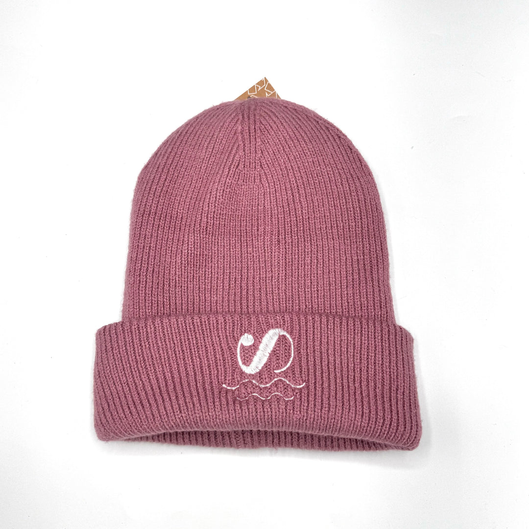 Shells Deep Cuff Beanie - Dusty Purple