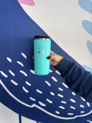 Shells Turquoise Takeaway Cups