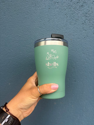 Shells Olive Takeway cup
