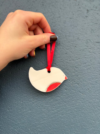 Little Robin - porcelain ornament