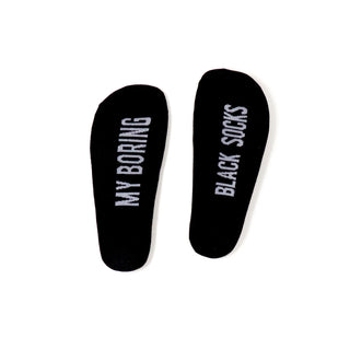 My Boring Black Bocks Socks by Irish Socksciety
