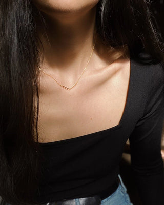 Lines & Current 'CHARLOTTE' CHEVRON CHAIN'