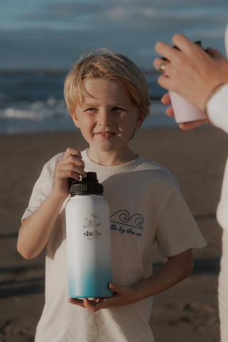 Shells x Eco Set - Flasket Max Insulated Water Bottle, 950ml (Cloud)