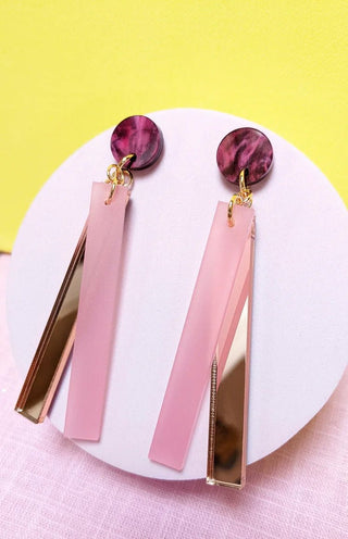 A little Idea Earrings - Isabella Rossellini - Dusky pink - Shells Cafe | Shells Little Shop