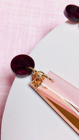 A little Idea Earrings - Isabella Rossellini - Dusky pink - Shells Cafe | Shells Little Shop