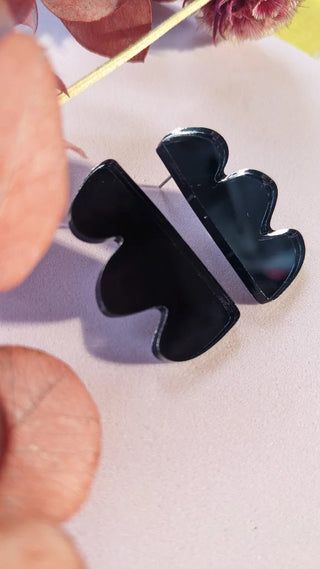 A Little Idea Smoked Grey Earrings - Shells Cafe | Shells Little Shop