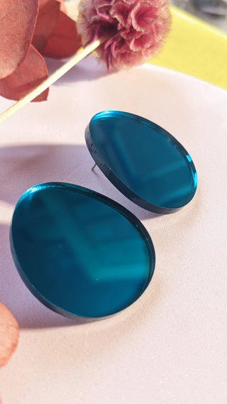 A Little Idea Teal Earrings - Shells Cafe | Shells Little Shop