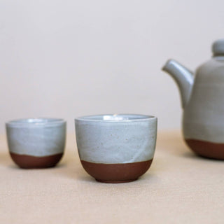 Cup Cer Soft S/M/L Red Clay with Grey Glaze 120/200/300 ml: S, 120 ml 7, 5x6cm