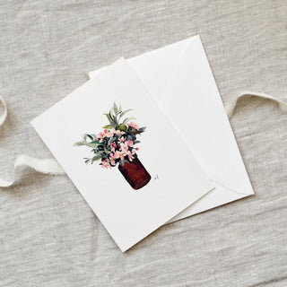 Leo La Douce Atelier Greeting Card · Hydrangea Vase